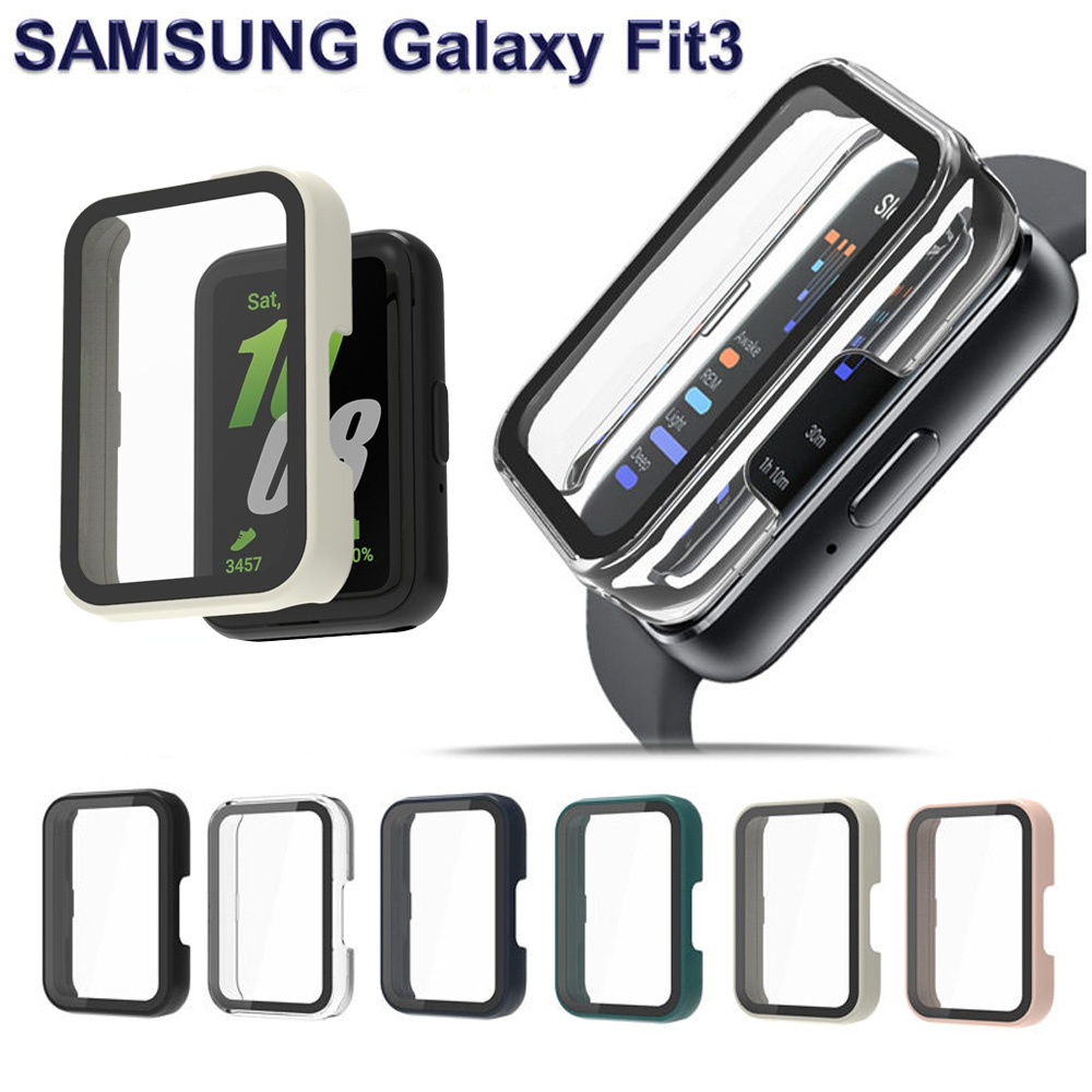 Samsung Smartwatch Accessories - Glass+Case for Samsung Galaxy Fit 3