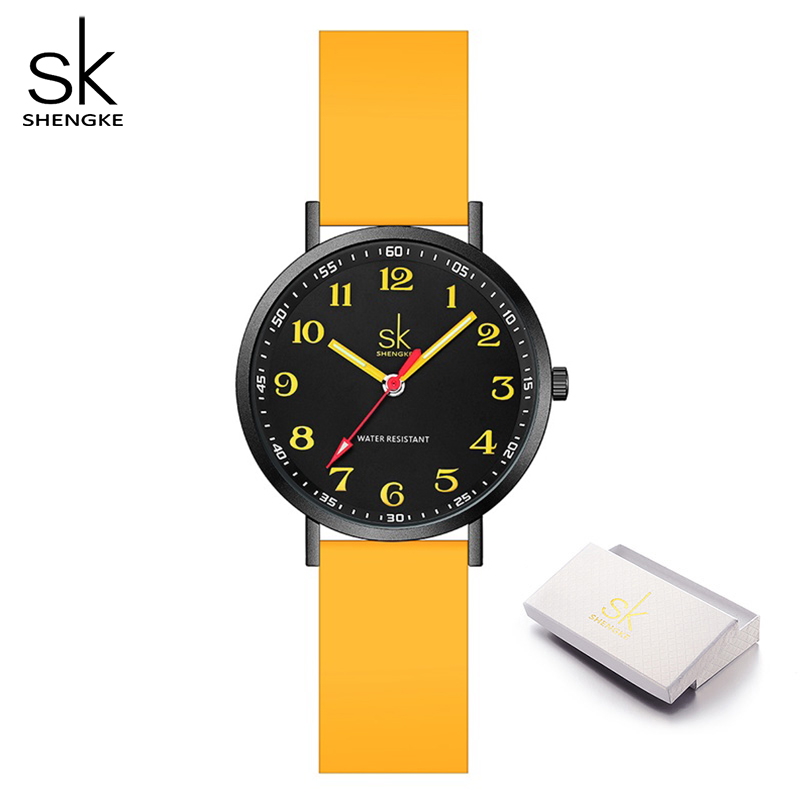 Sport Loop Strap - SHENGKE Women Fashion Silicone Strap Watches