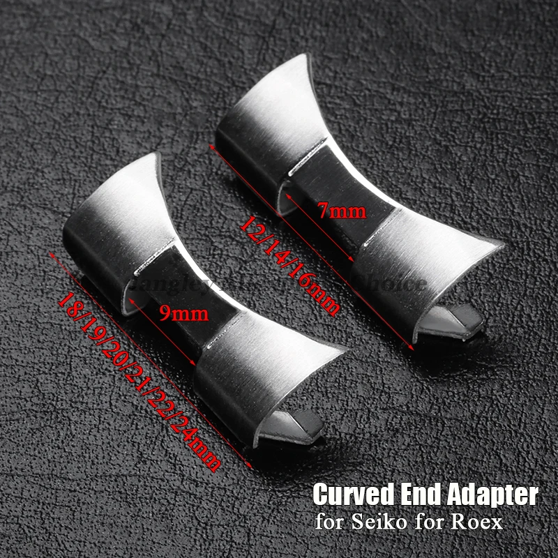 Watch Band Connector - Curved End Link for Seiko SKX007