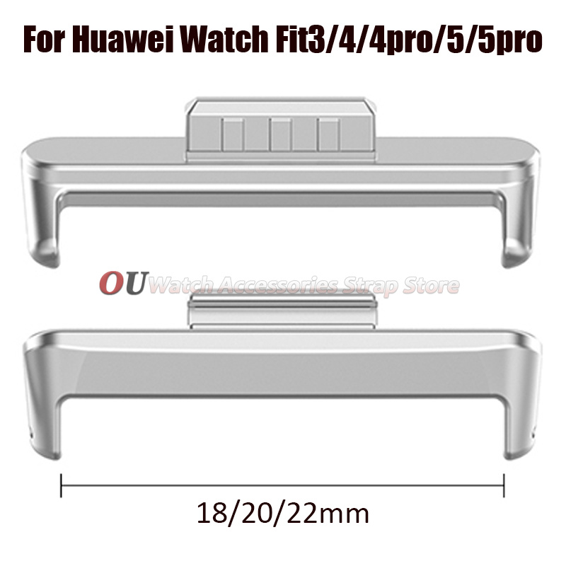 Watch Band Connector - 18 20mm 22mm 1Pair Metal Aluminum