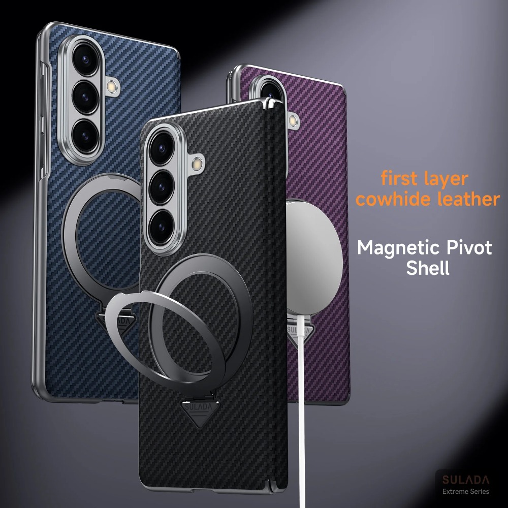 Magnetic Charging Stand - Business Carbon Fibre Magnetic Ring Stand