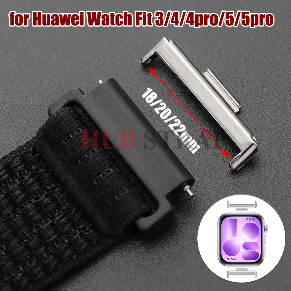 Watch Band Connector - 18mm 20mm 22mm Stainless Steel Metal