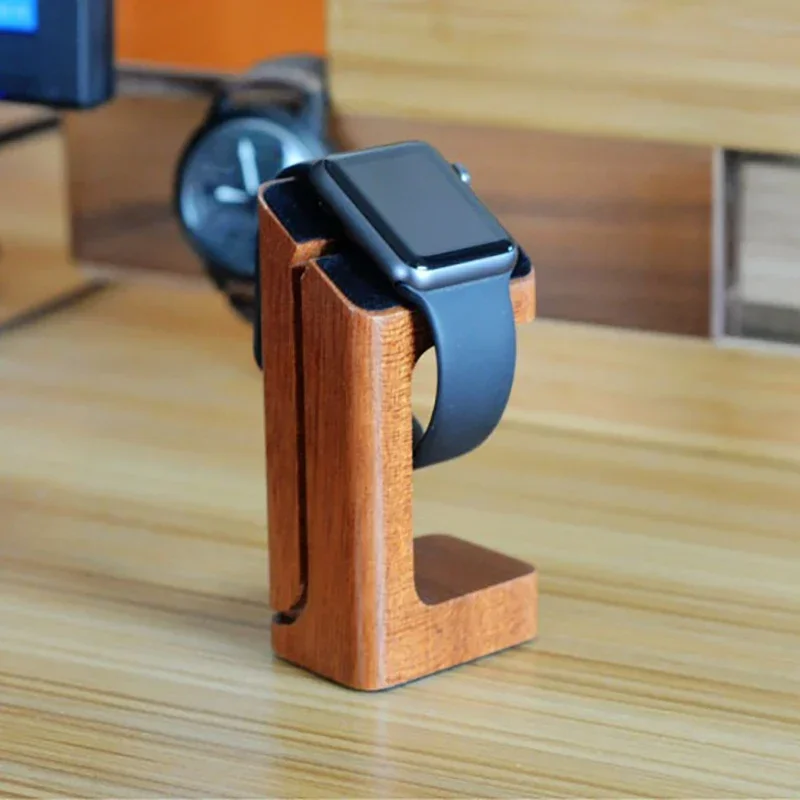 Wooden Apple Watch Charger Sta - огляд і ціна Smartwatch Watch Accessories