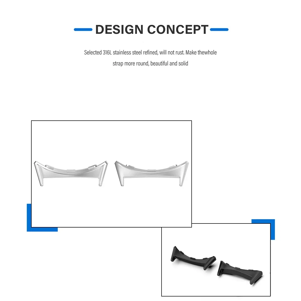 2pcs Watch Strap Connector Ada - огляд і ціна Smartwatch Watch Accessories