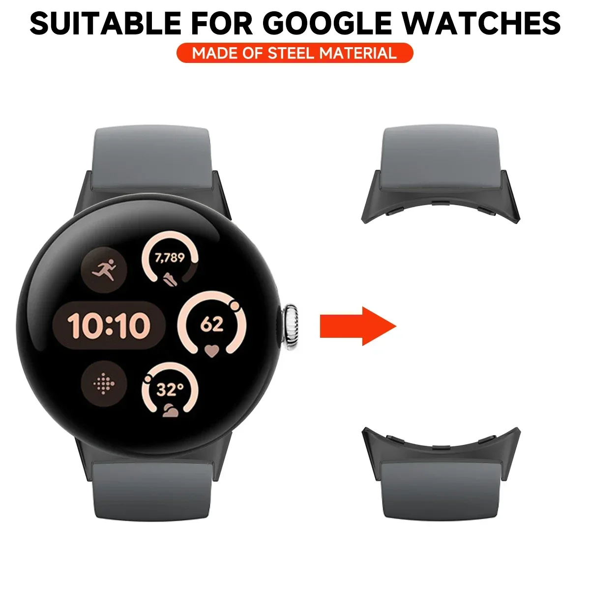2pcs Watch Strap Connector Ada - огляд і ціна Smartwatch Watch Accessories