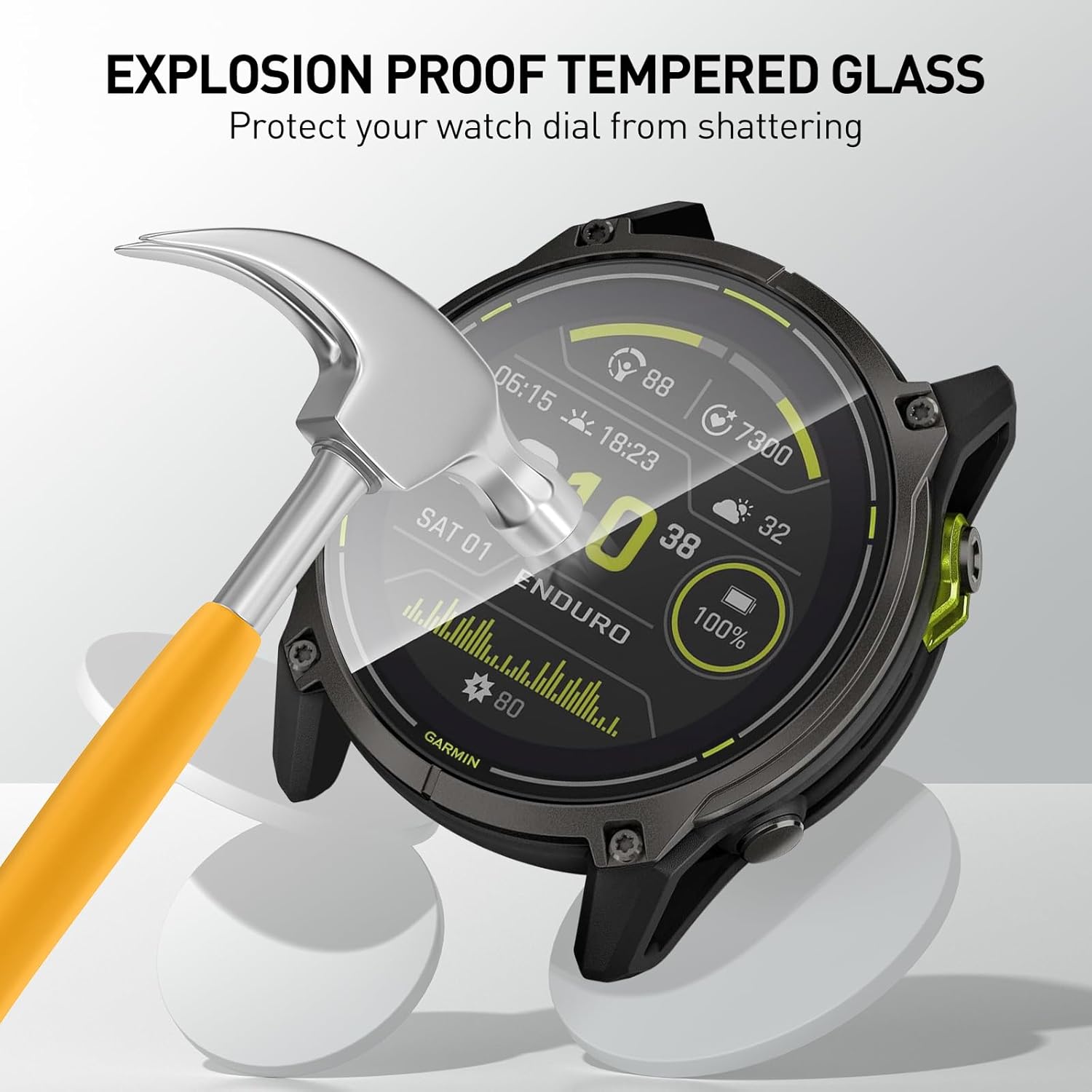 Tempered Glass Films For Garmi - огляд і ціна Watch Face Protector