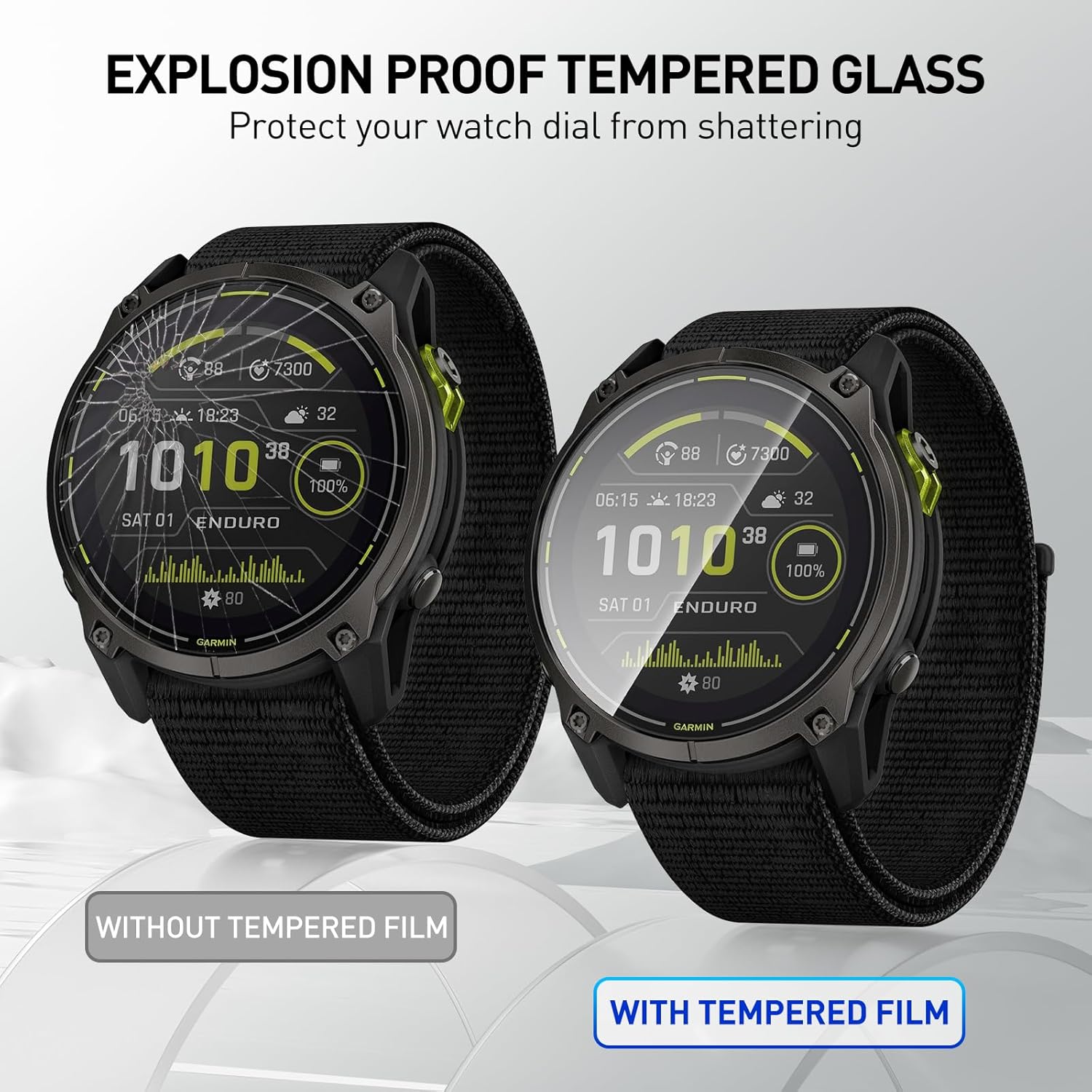 Tempered Glass Films For Garmi - огляд і ціна Watch Face Protector