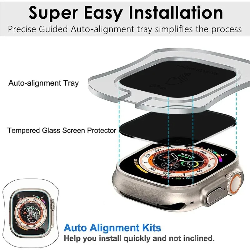 Tempered Glass for Apple Watch - огляд і ціна Watch Face Protector