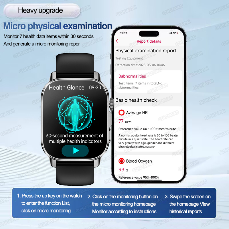 New Health Care AI Doctor Accu - огляд і ціна Android Smartwatch Accessories
