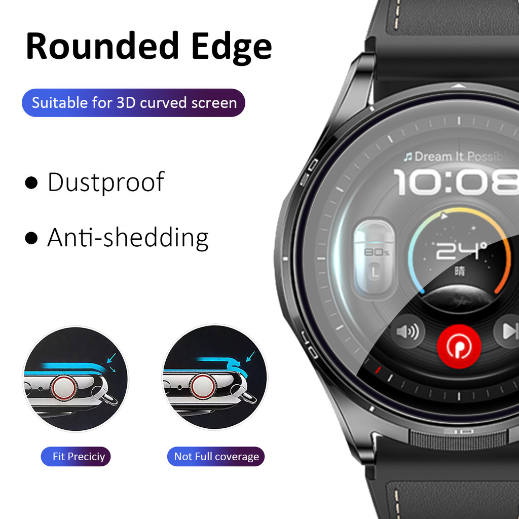 1-5PCS 3D Curved Full Coverage - огляд і ціна Watch Face Protector