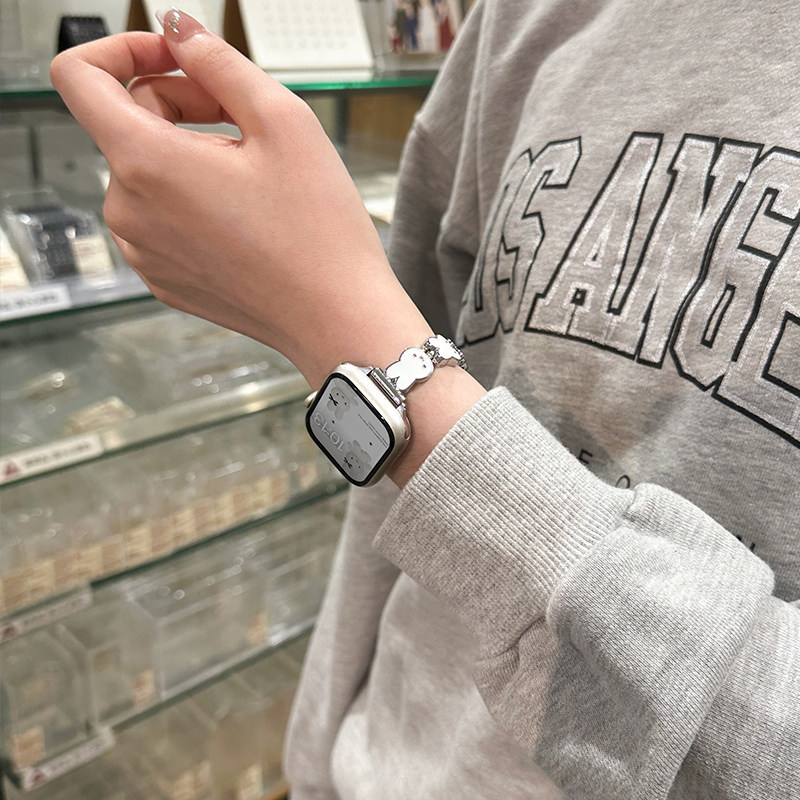 Miffy Rabbit Leather Watch Ban - огляд і ціна Apple Smartwatch Accessories