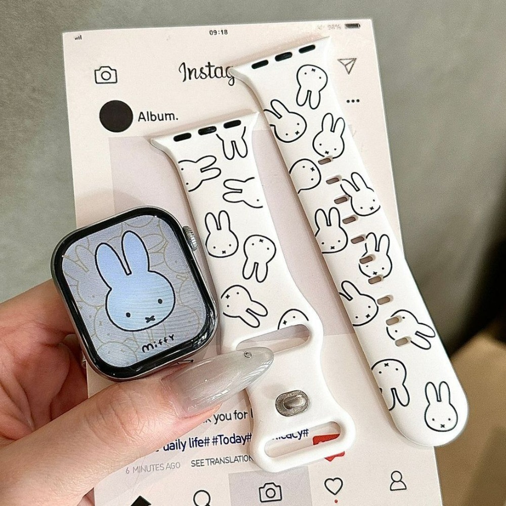 Cute Miffy Rabbit Cartoon Watc - огляд і ціна Apple Smartwatch Accessories