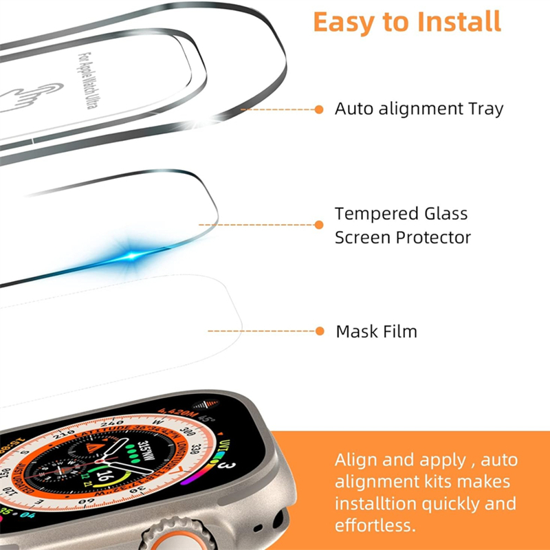 Tempered Glass For Apple Watch - огляд і ціна Watch Face Protector