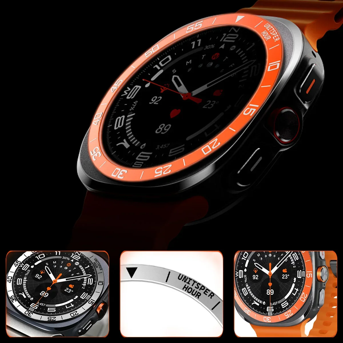Metal Cover Bezel Ring Case Fo - огляд і ціна Android Smartwatch Accessories
