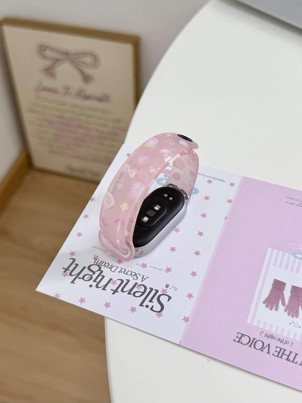 Super Cute Strawberry Bow Prin - огляд і ціна Android Smartwatch Accessories