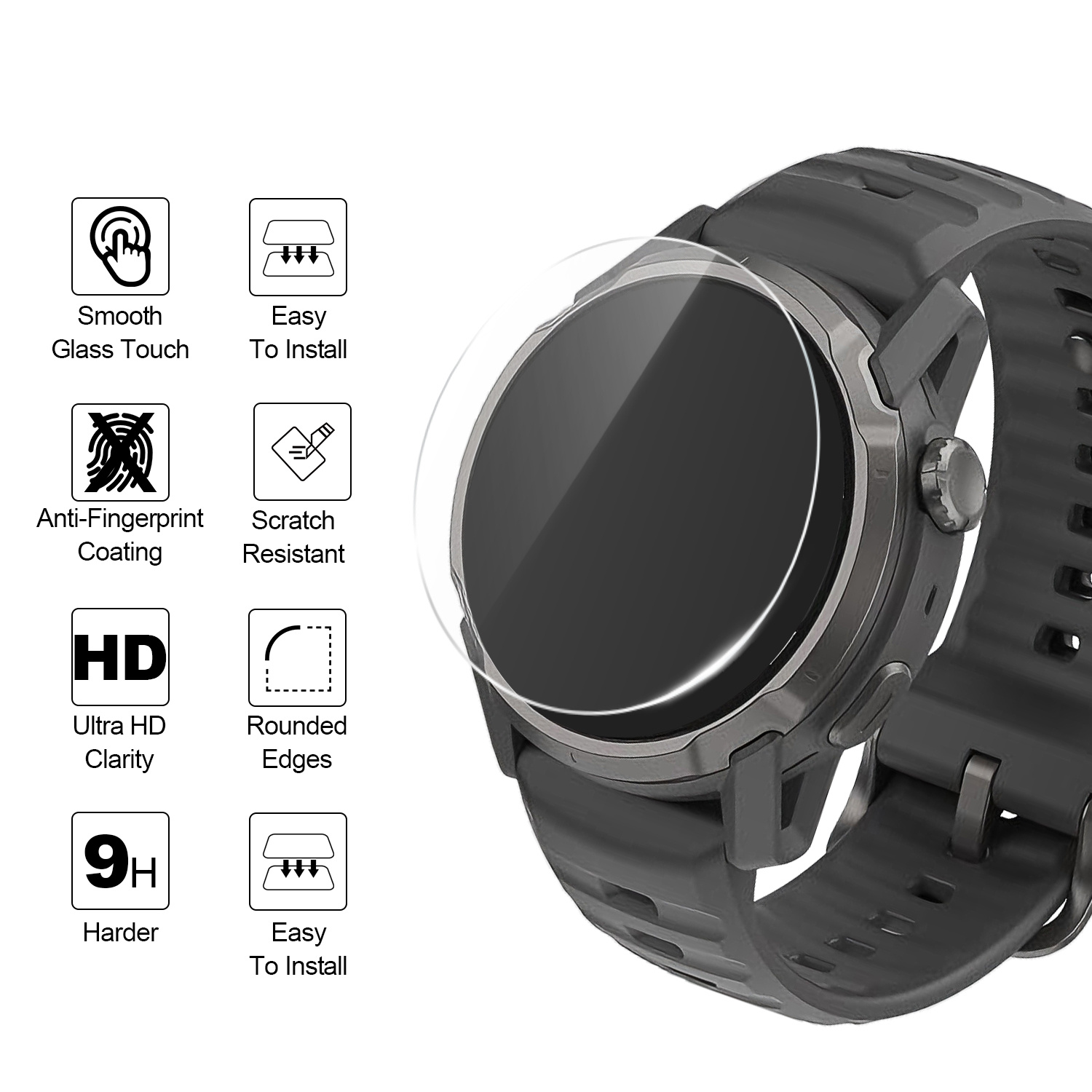 2Pcs Watch Protectors for Coro - огляд і ціна Watch Face Protector